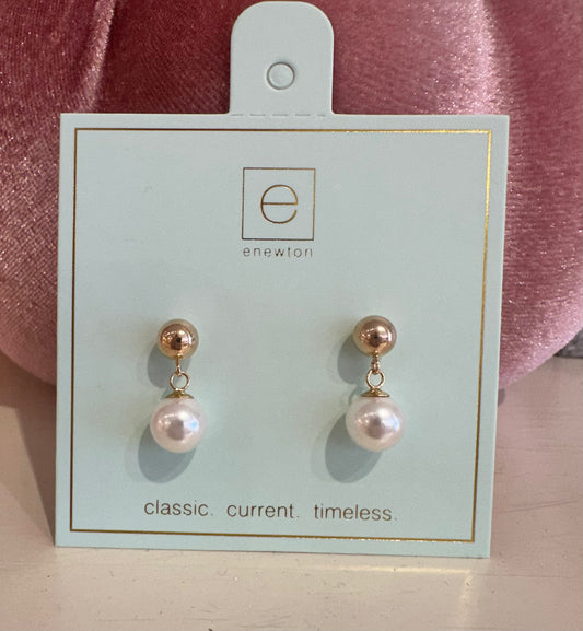 Enewton Classic 8mm Ball Drop Stud - Pearl