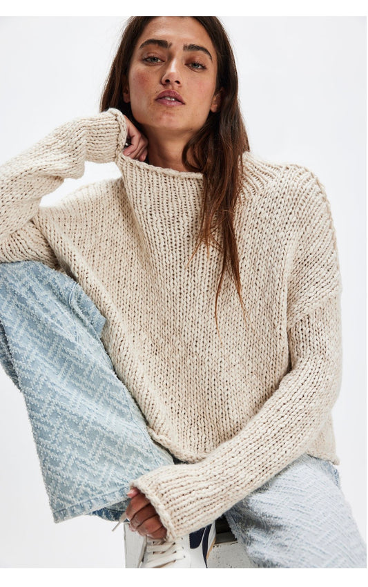Free People Opal Sweater in Tea