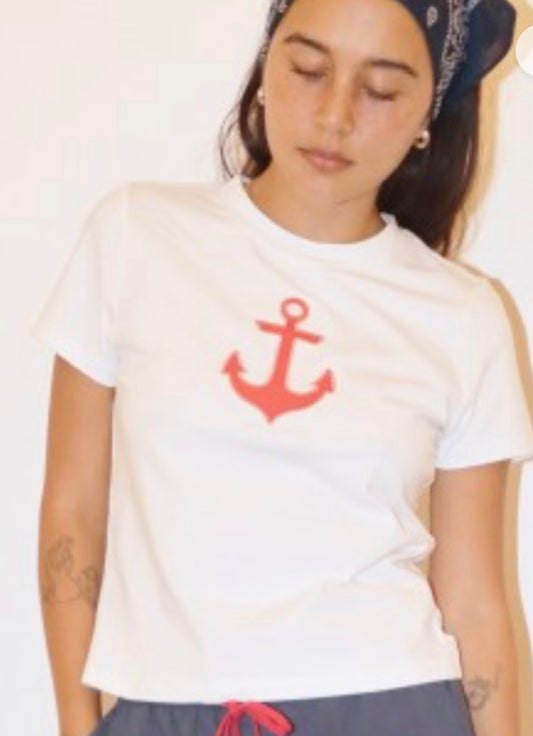 The Anchors Away Baby Tee