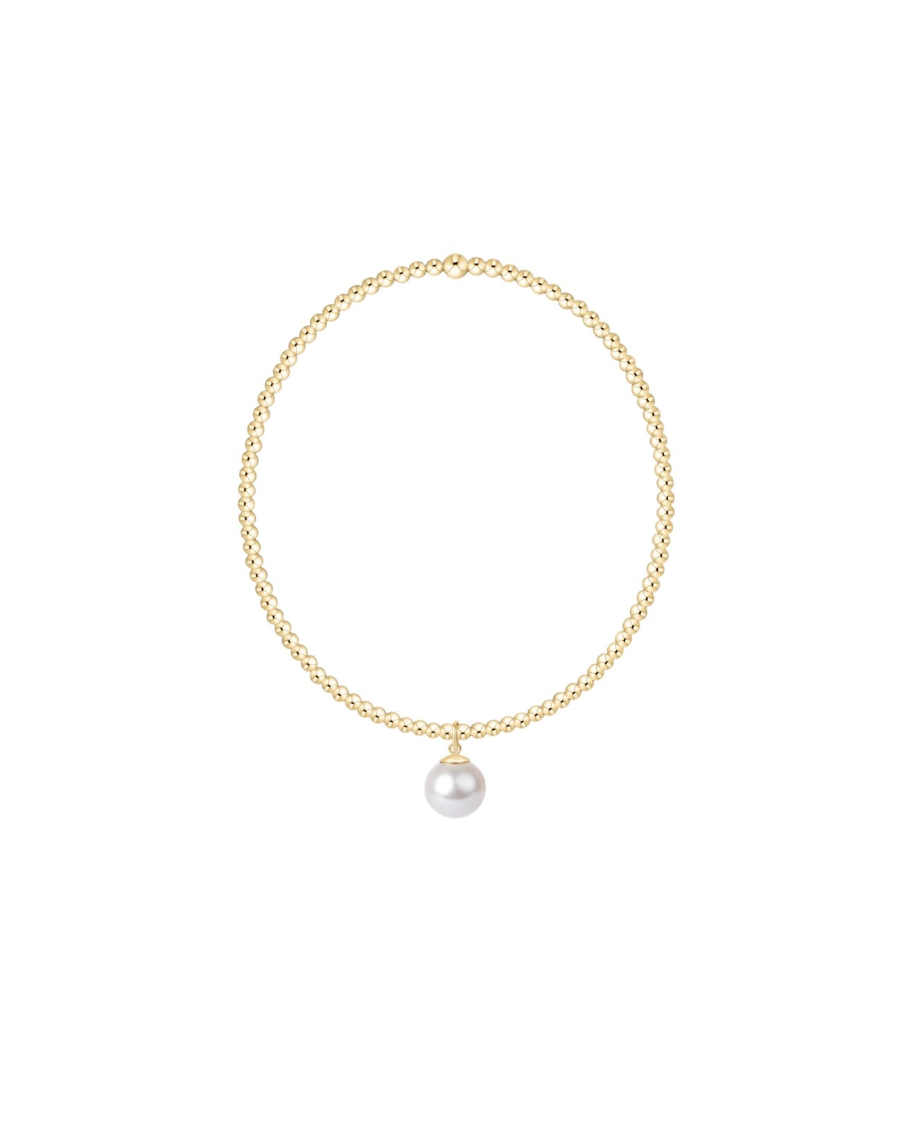 Enewton Classic Gold 2mm Bracelet - Classic Pearl 8mm Charm