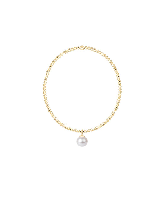 Enewton Classic Gold 2mm Bracelet - Classic Pearl 8mm Charm