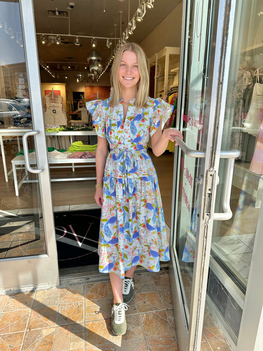 The Cala Dress in Spring Garden