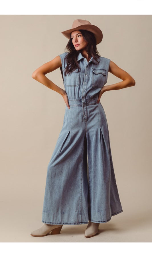 The Hamilton Jumpsuit in denim