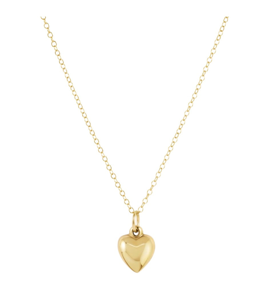 Enewton Egirl 14” Necklace Gold - Love Plush Small Gold Charm