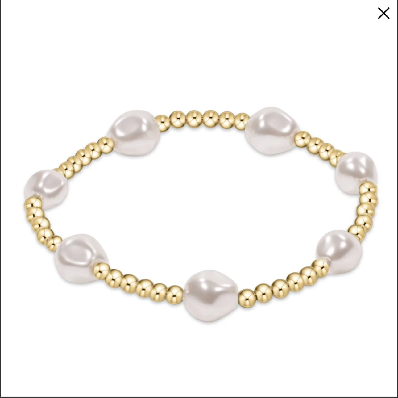 Enewton Admire  gold 3mm pearl Bracelet