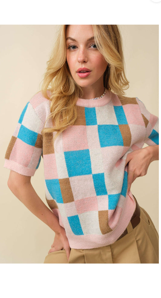 Cotton Candy colors combo sweater