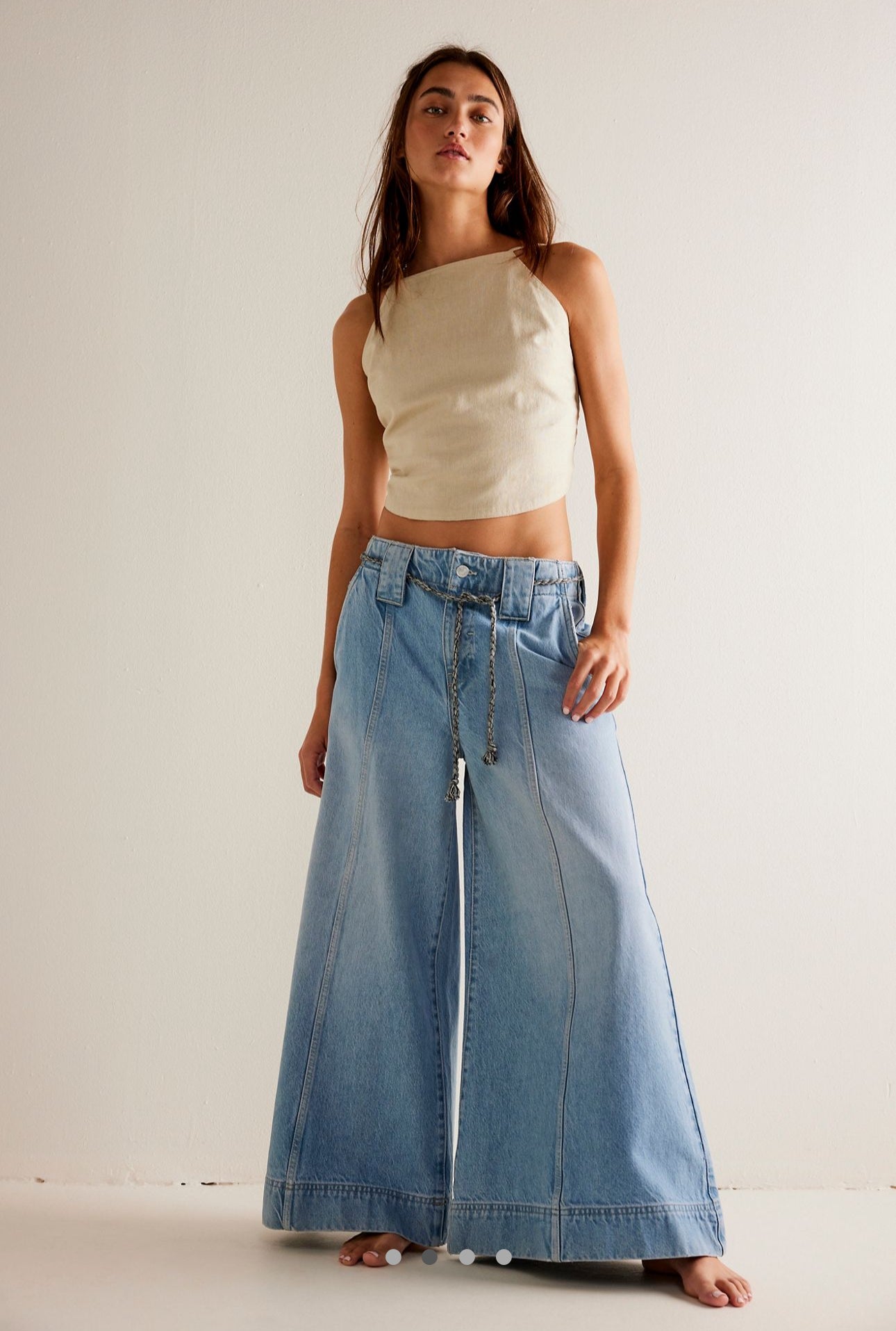 Sheer Luck Wide Leg Jeans