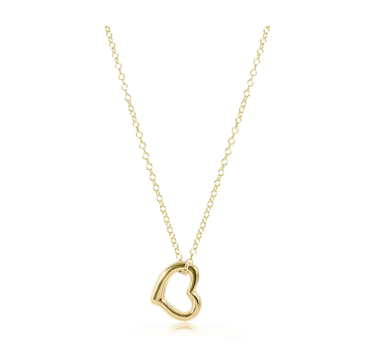 Enewton 16” love gold charm necklace
