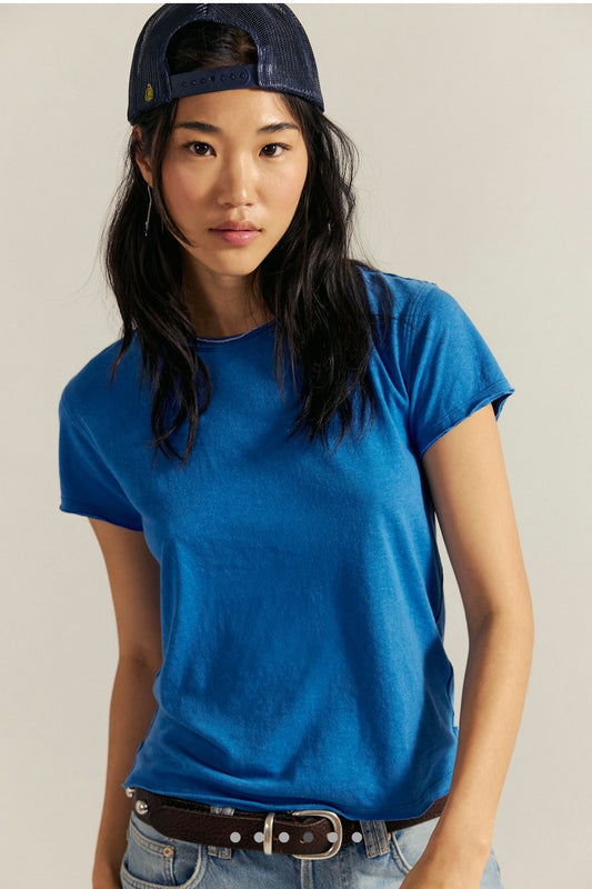 Free People Nova Tee in Deep Water