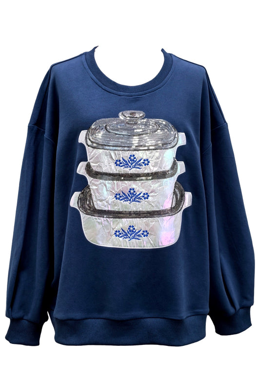 Queen Of Sparkles Vintage Corningware sweatshirt