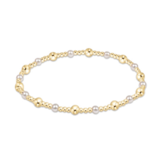 Enewton Sincerity Gold & Pearl 4mm Bracelet