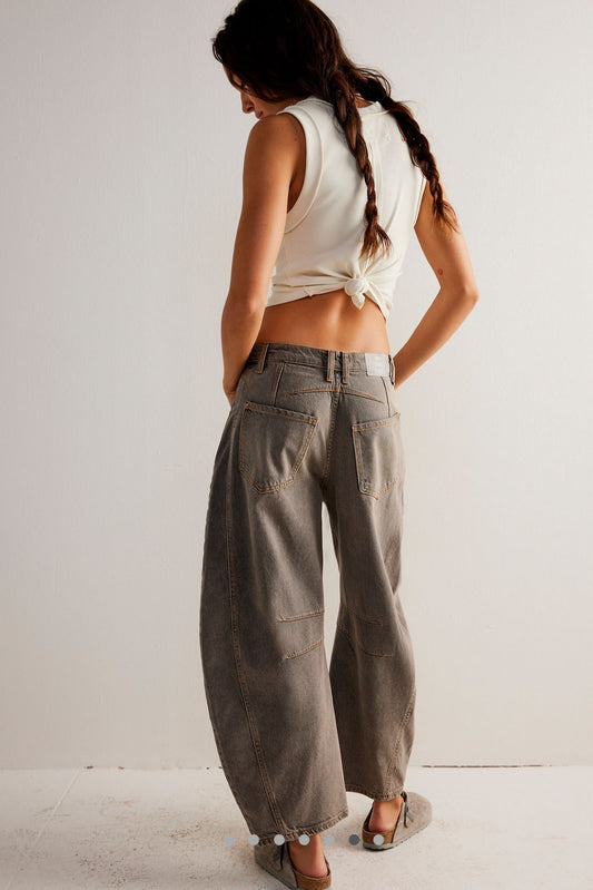 Free People Good Luck Barrel Jeans