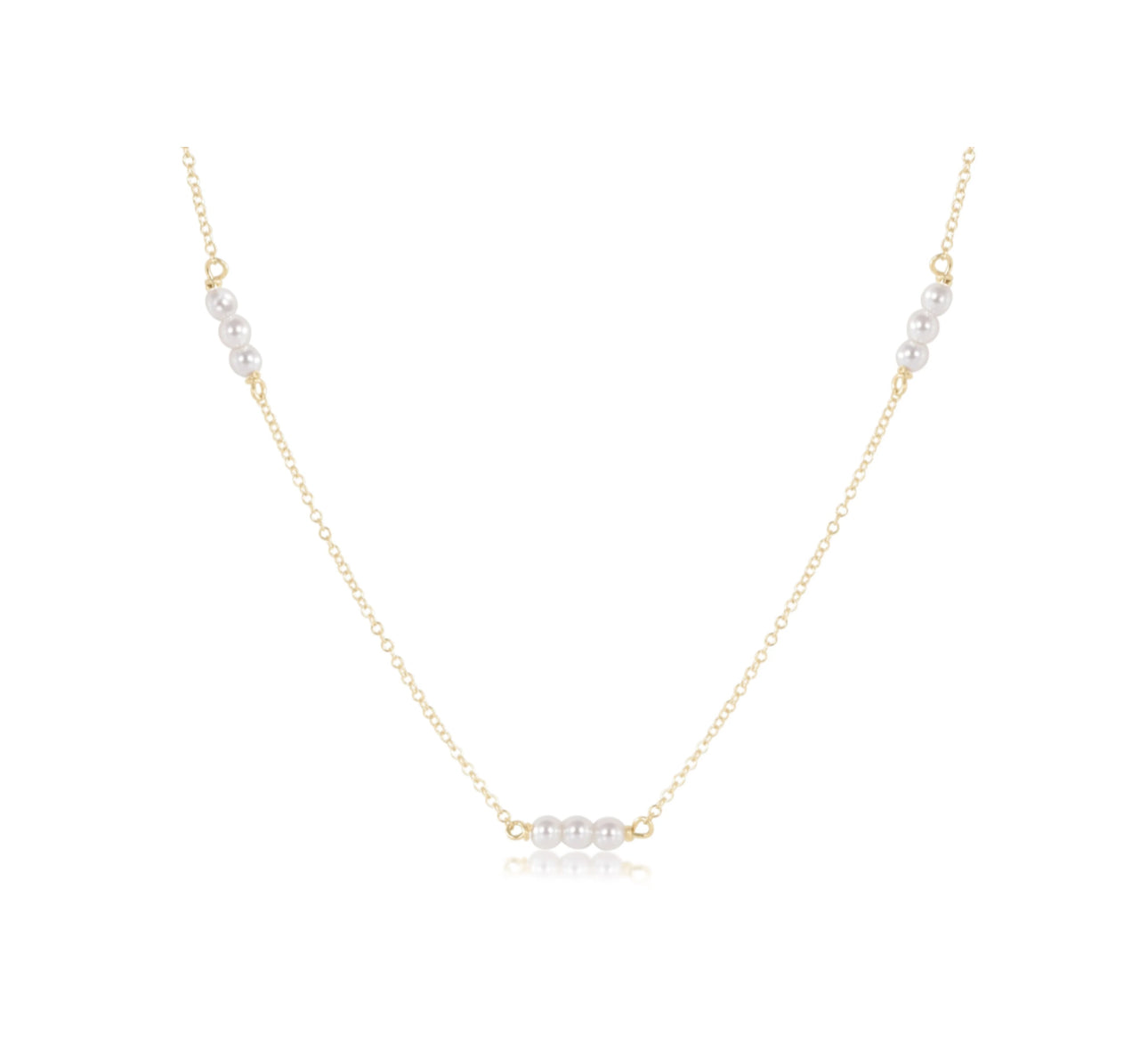 ENewton 15” Choker Joy Simplicity Chain Gold -3mm pearl