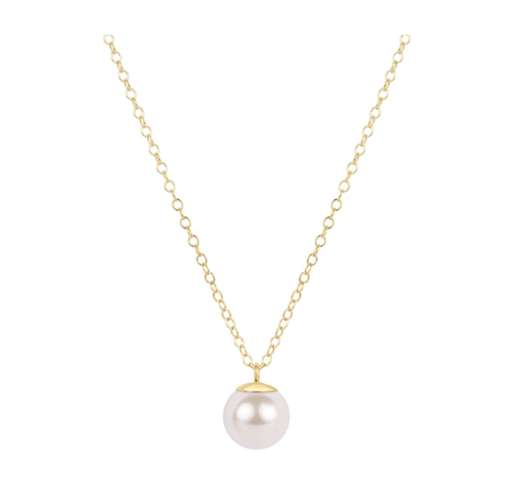 Enewton 16” Necklace Gold - Classic Pearl 6mm Charm