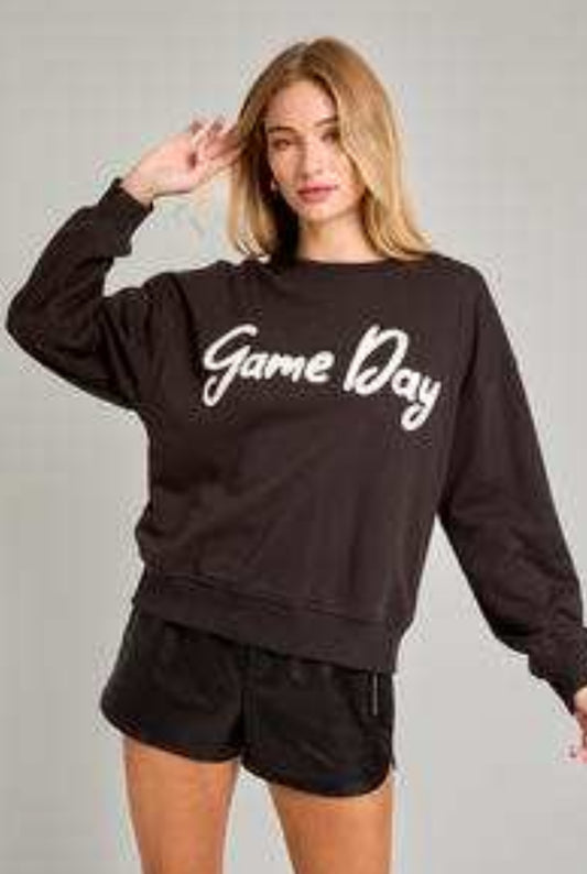 Gameday Sweatshirt In Charcoal