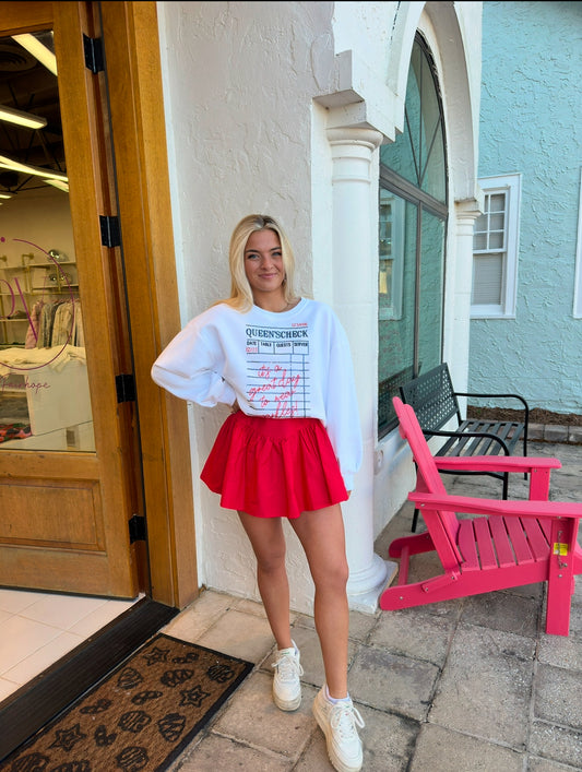 The Dayla Skort in red