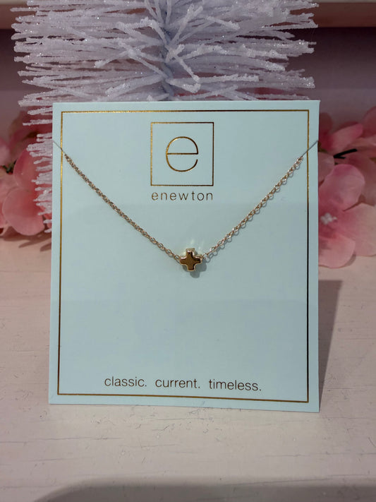 Enewton 16” Necklace Gold Signature Cross Small Gold