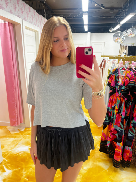 Karen oversized cropped cropped tee