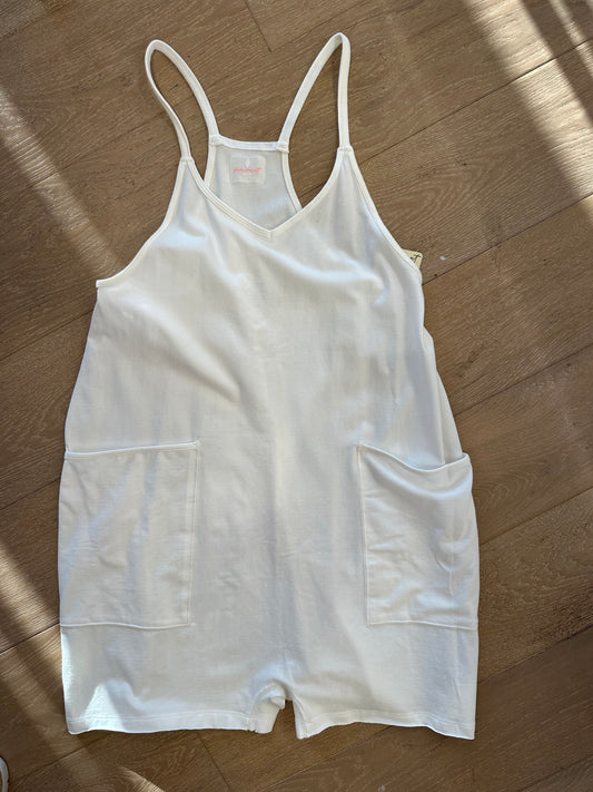 Free People Hot Shot Romper in White