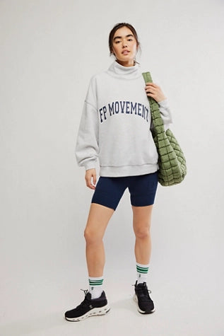 Free People Victory Set in Heather Grey and Navy