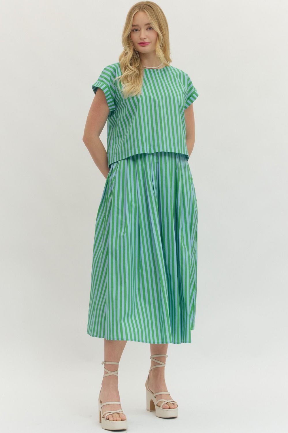 The Green Sky skirt set