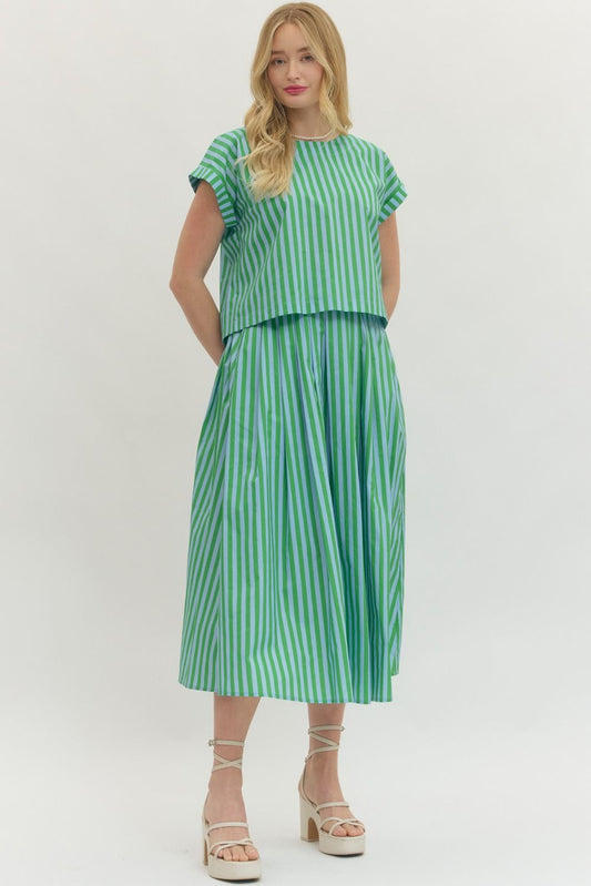 The Green Sky skirt set