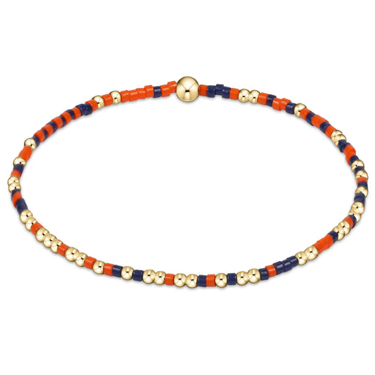 ENEWTON GAMEDAY HOPE UNWRITTEN BRACELET -  ORANGE-MATTE NAVY