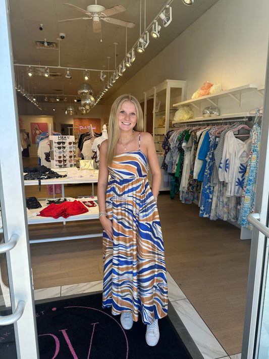 Sunset Waves Maxi Dress