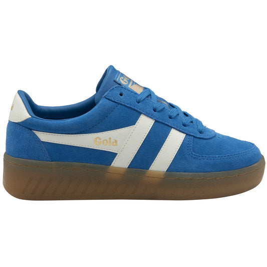 Gola Womens Grandslam Suede Trainer Pacific/Off
White/Gum