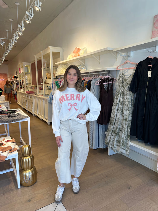 Merry Patchwork Sweatshirt