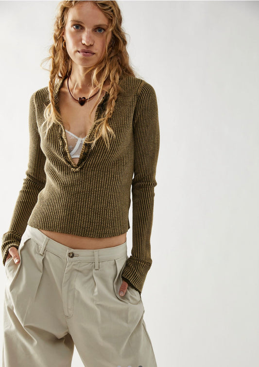 Free People - The Colt top in Army green