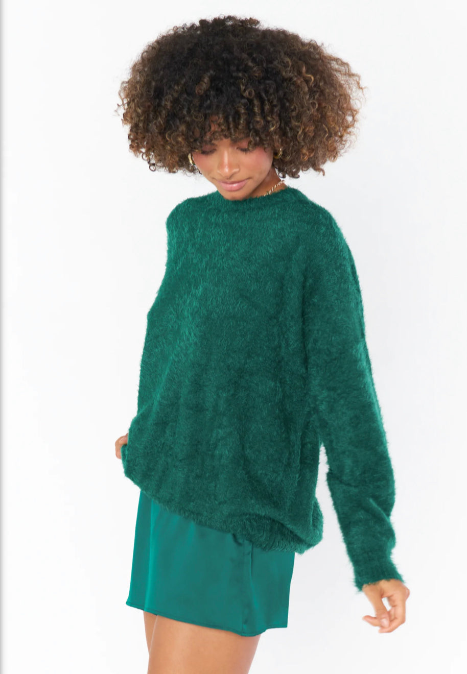 Feel good sweater emerald knit