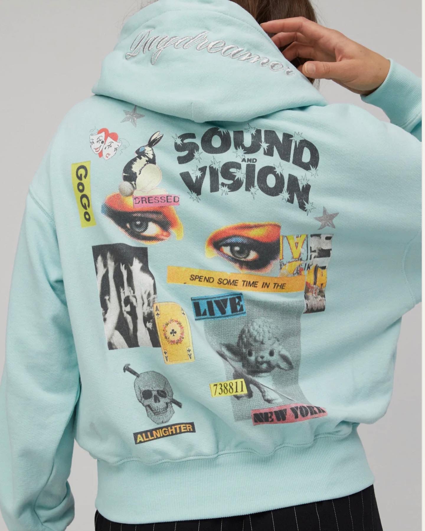 Sound and vision pocket hoodie