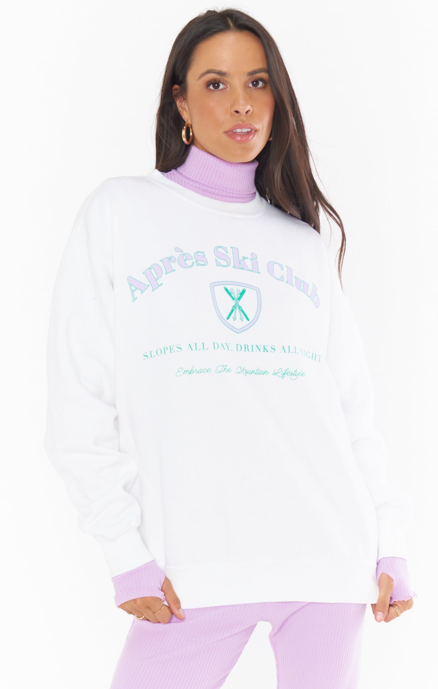 Apres ski club graphic sweatshirt